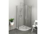 Polysan Zoom Line - Cabina Doccia 900X900 Mm, Sinistra, Alluminio/Vetro Trasparente ZL2615L