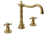 Sapho Reitano Rubinetteria Antea - Miscelatore Da Lavabo Con Bocca Di Erogazione, Installazione 3 Fori, Bronzo 3226