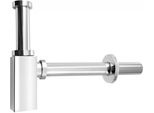 Aqualine Siphons - Sifone Per Lavabo Quadrato, Cromo CV1004