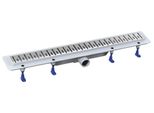 Canalina Per Doccia Klaver Con Griglia In Acciaio Inox, Superflow, DN50, 710X122X65 Mm (73721)