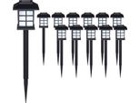 Deuba 12X Luce Led Da Giardino A Led Sensore Crepuscolare Illuminazione Da Terra Sentiero Esterno