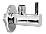 Valvole Ad Angolo Aqualine - Valvola Ad Angolo 1/2 "X3/8"", Senza Dado, Cromo 5317"