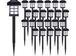 Deuba 24X Luce Led Da Giardino A Led Sensore Crepuscolare Illuminazione Da Terra Sentiero Esterno