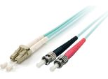 Equip Cavo Patch In Fibra Ottica LC->ST 15,00M Multimode Duplex OM3 Turq