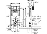 Grohe 38840000 Elemento Wc Rapid Sl Project 38840 Altezza Di Installazione 1,13 M