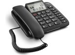 Gigaset DL380 Telefono Fisso Analogico Nero Con Vivavoce E Tasti Grandi