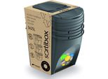 Cestino Per Rifiuti Sortibox 3 Set - Grigio Pietra