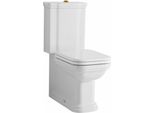 Sapho Kerasan Waldorf - Vaso Combinato Per Wc, Scarico Inferiore/Posteriore, Bianco 411701