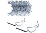 Deuba® Clip Fissaggio Per Serre Morsetti Antiruggine Kit 50 Pezzi In Acciaio Accessori Per Protezione Piante Giardino