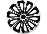 Nrm Strong Duocolour 14" Pollici Copriruota Set 4 Pezzi Nero / Bianco"