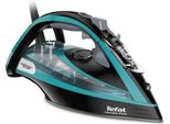Tefal Ultimate Pure FV9844 Ferro Da Stiro A Secco E A Vapore Durilium Piastra Base Autopulente Nero - Blu 3200 W (FV9844)