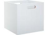5Five Simply Smart Scatola Portaoggetti Bianca In Mdf 31Cm X 31Cm X 31Cm