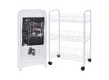 Eccellente Carrello Da Cucina Houseware Con 3 Cestini Bianco