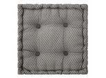 Cuscino Da Terra "Otto"" - Cotone - Grigio 40 × 40 Cm - Atmosphera CréAteur D'intéRieur"
