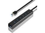 Axagon Axagon HUE-SA7BP Hub Di Interfaccia Usb 3.2 Gen 1 (3.1 Gen 1) Type-A 5000 Mbit/S Nero