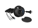 Icy Box Icy Box IB-HUB1430 Presa Di Corrente Nera