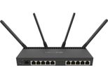 Mikrotik Routerboardrb Rb4011Igs+5Hacq2Hnd-In, Quad-Core 1.4Ghz CPU,1GB Ram,10Xlan,1X Sfp+, Wi-Fi 2.4+5Ghz (2033Mbps),L5
