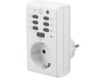 Presa Renkforce Timer Analogico Programma Giornaliero 1289333 1800 W IP20 Funzione Crepuscolare, Funzione Conto Alla Rovescia (1289333)
