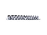 Bgs 9105 Set Di Chiavi A Bussola, Esagono Incassato | Attacco Quadro 10 Mm (3/8") | Sw 8 - 19 Mm | 12 Pz."