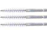Bgs Spazzola In Nylon 11 Mm Esagono Esterno 6,3 Mm (1/4") 3 Pezzi - 3078-11-N"