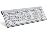 Logickeyboard Tastiera Largeprint Usb AŽErty Francese Bianco (LKB-LPRNTBW-AJPU-FR)