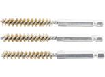 Bgs Spazzola In Ottone 8 Mm Esagono Esterno 6,3 Mm (1/4") 3 Pezzi - 3078-8-M"