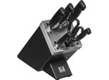 Zwilling Four Star - Ceppo Di Coltelli E Set Di Coltelli - 7 Pezzi - Nero
