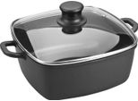 Lacor 25829 Padella Con Coperchio In Vetro 28 Cm, Alluminio Fuso