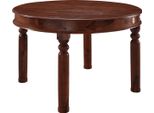 MASSIVMOEBEL24 | Tavolo Da Pranzo In Legno Di Acacia 120X120X76 Nougat Laccato Oxford #332