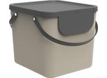 Rotho AbfallbehäLter Albula 40L 39,8X35,8X33,9Cm Cappuccino 1 Stck. 106280 (Ekb)