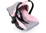 Seggiolino Bayer Per Bambole Con Tettuccio Grigio/Rosa
