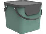Rotho AbfallbehäLter Albula 40 Liter 39,8X35,8X33,9Cm Mistletoe Green
