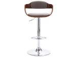 Syfax™ Sgabello Da Bar In Compensato E Tessuto Grigio Talpa