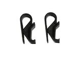 Basil Gancio Hook-On-System, Per Ø 16 Mm, Nero (Confezione Da 2)