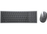 Tastiera E Mouse Wireless Dell KM7120W - Set Tastiera E Mouse - Wireless - 2,4 Ghz, Bluetooth 5.0 - Gb - Grigio Titanio