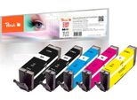Peach PI100-356 - Compatibile - Nero - Ciano - Magenta - Giallo - Canon - Multi Pack - Pixma Tr 7500 Series Pixma Tr 7520 Pixma Tr 7550 Pixma Tr 8500 Series Pixma Tr 8520 Pixma Tr 8550... - 5 Pezzo(I)