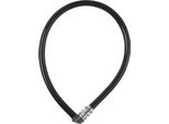 Serratura A Cavo Abus 3406C - Serratura A Combinazione - Cavo In Acciaio Lungo 55 Mm Con Rivestimento In Plastica - Livello Di Sicurezza Abus 1 - Nero