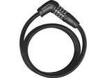 Serratura A Cavo Abus Tresor 6412C - Serratura A Combinazione, Regolabile Individualmente - Cavo In Acciaio Con Rivestimento In Plastica - Livello Di Sicurezza Abus 4 - 120 Cm