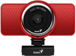 Genius Webcam Ecam 8000/ Rosso/ Full Hd 1080P/ USB2.0/ Microfono