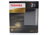 Disco Rigido Esterno Toshiba Canvio Slim 2 Tb 2,5" Micro-Usb B 3.2 Gen 1 (3.1 Gen 1) Nero"