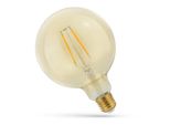 Spectrum Led E27 G125 Globe 5W = 40W Retro Gold 230V 470Lm 300° Bianco Caldo 2400K