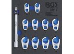 Bgs Carrello Officina Intarsio 1/6: Set Di Chiavi A Bussola Sw 10 - 19 Mm 10 Mm (3/8") 11 Pezzi - 9817"