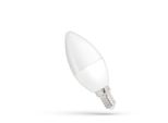 Spectrum Led Lampadina A Candela 6W = 40W Opaco E14 500Lm Bianco Neutro 4000K Dimmerabile