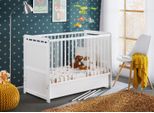 Lettino Per Bambini Con Spazio Di Archiviazione E Materasso Nae - 60X120, Bianco