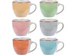 Koopman Eccellente Set Di Tazze Da Caffè In Porcellana 90Ml - 6 Pz