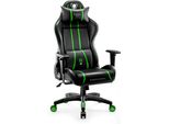 Diablo X-One 2.0 Gaming Chair Sedia Da Ufficio Braccioli Regolabili Design Ergonomico Cuscino Collo/Glutei Dimensioni Normali Nero/Verde