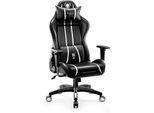 Diablo X-One 2.0 Gaming Chair Sedia Da Ufficio Braccioli Regolabili Design Ergonomico Cuscino Collo/Lombare King Size Nero E Bianco