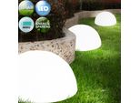 Deuba Lampade A Sfera Da Giardino Led 3X Luci Solari Esterno Senza Fili Sensore Crepuscolare Resistenti Alle Intemperie