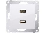Doppia Presa Usb Simon 54 Modulo Premium Bianco