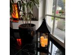 Xxl Lanterna A Vento Stabile Lanterna Da Giardino + 3 Candele Led Timer